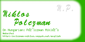 miklos polczman business card